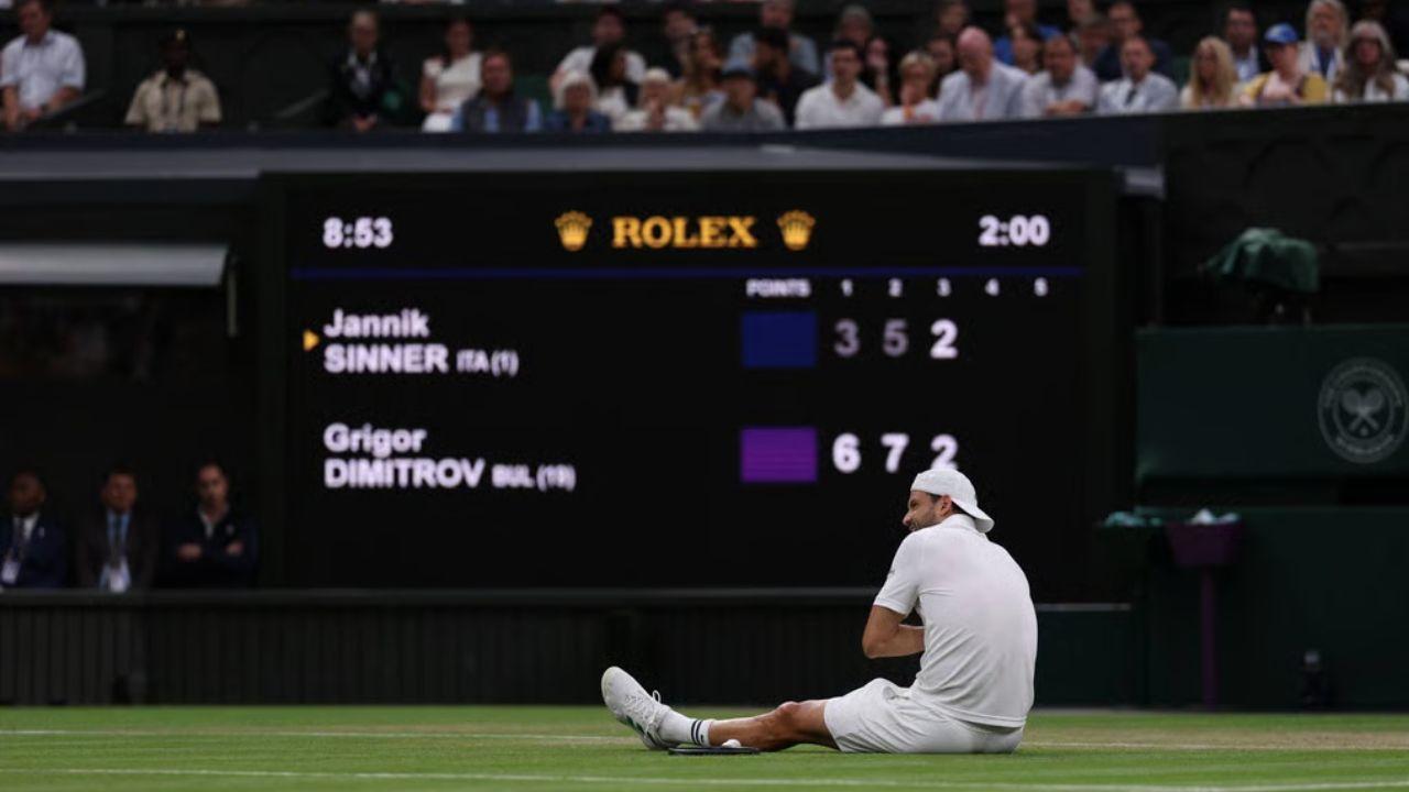 Sinner Reaches Wimbledon QF After Dimitrov Injury Exit