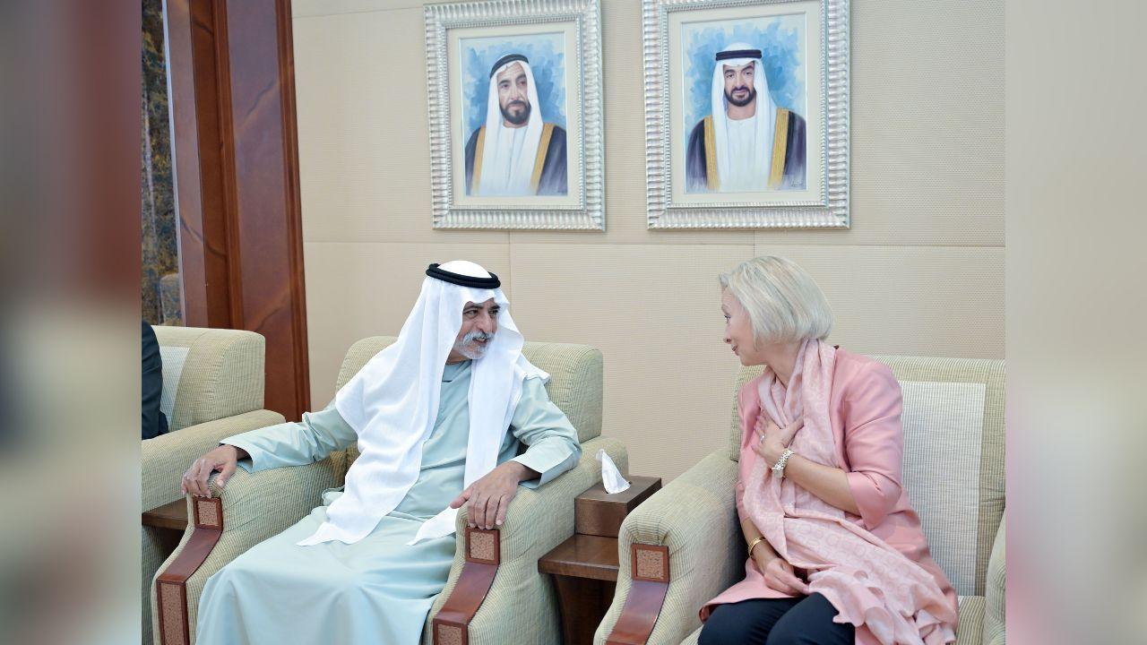 UAE Minister Bids Farewell to US Ambassador in Abu Dhabi