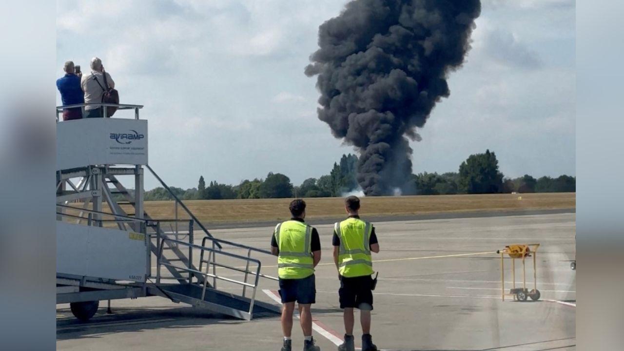 Southend Airport Shut After Plane Crash and Huge Fireball Blast