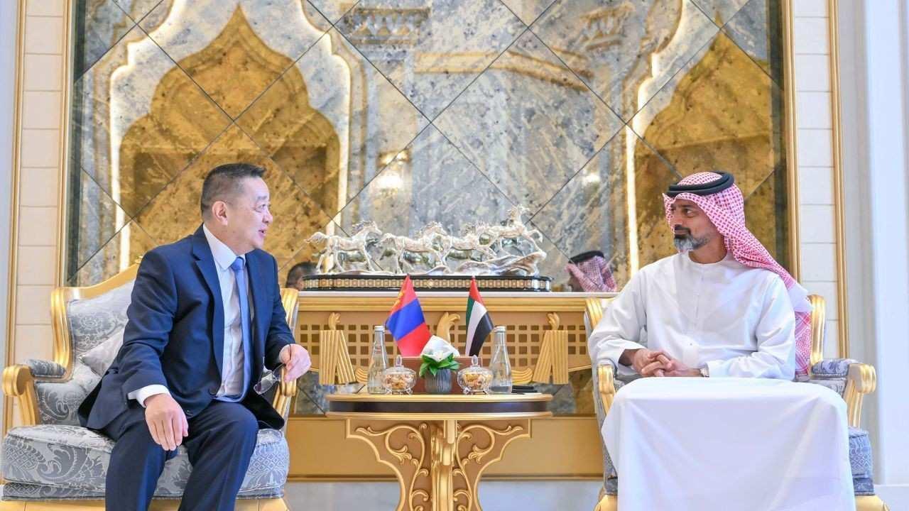 Ajman Crown Prince Meets Mongolian Ambassador in UAE
