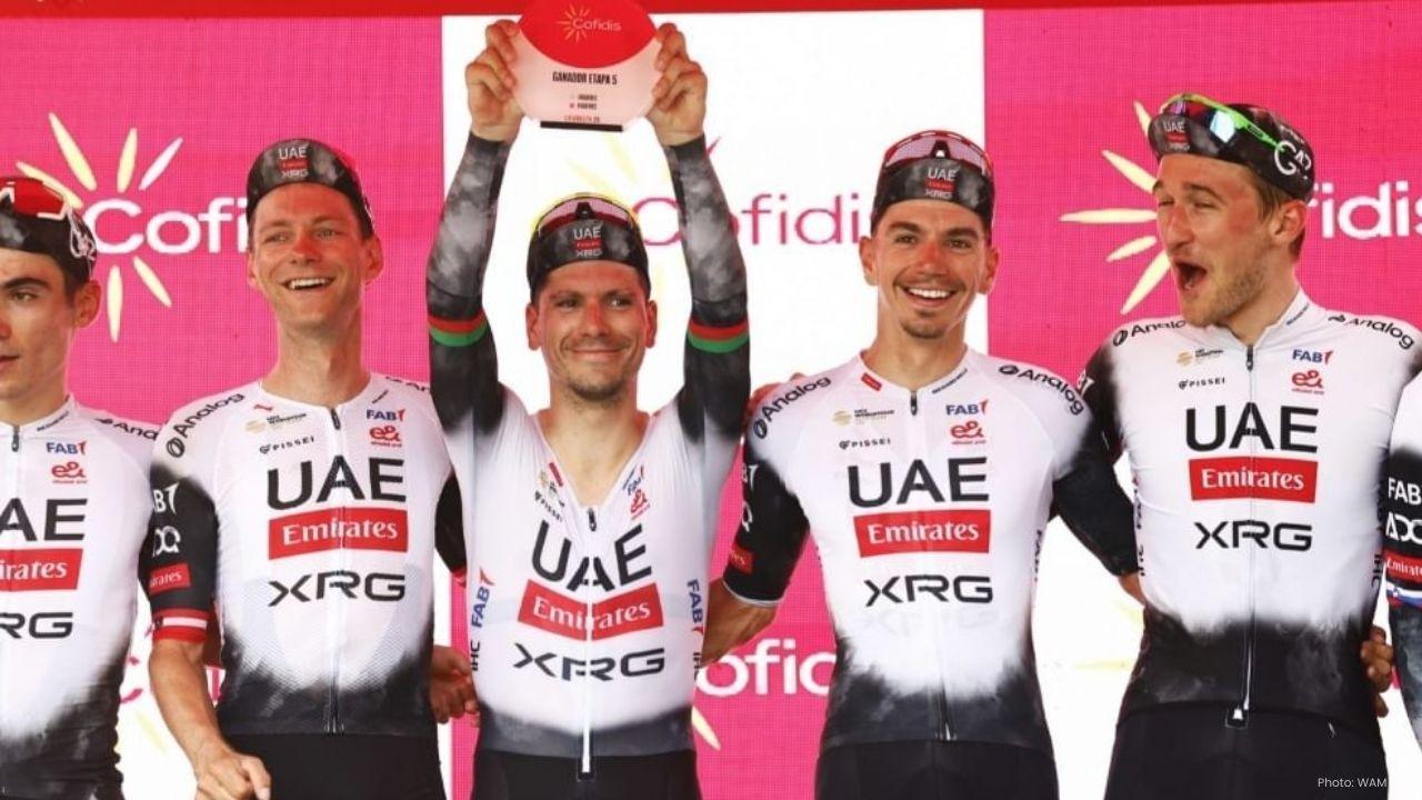 UAE Team Emirates Wins Stage 5 Time Trial At Vuelta 2025