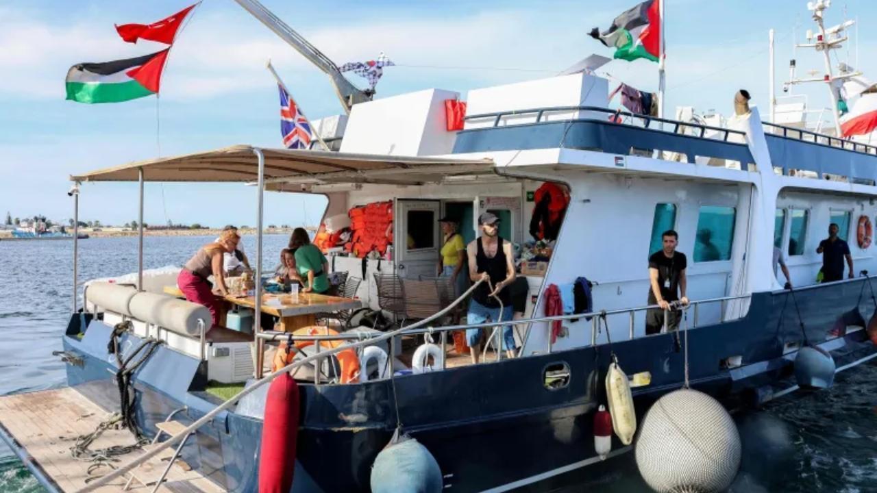 Greta Thunberg joins Gaza aid flotilla from Tunisia