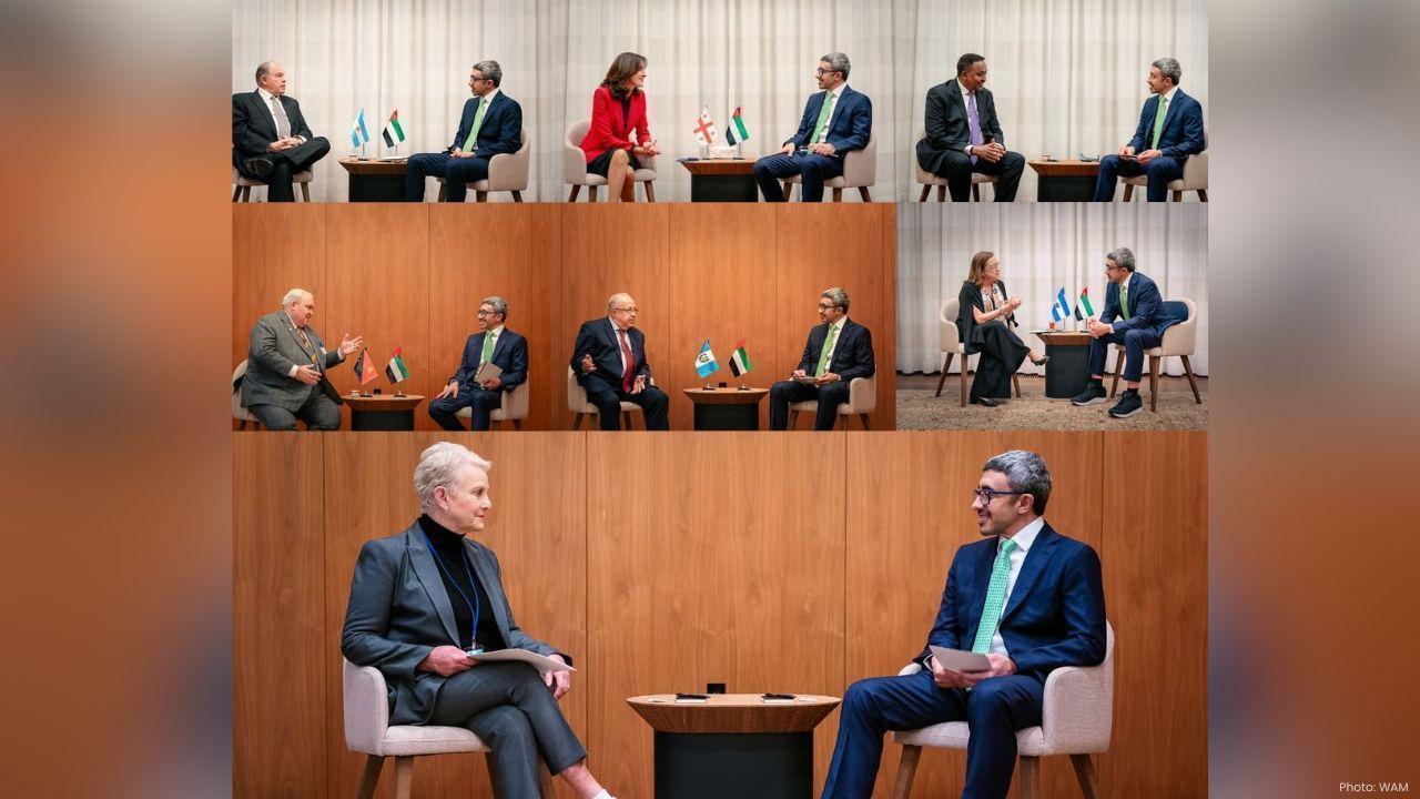 UAE’s Sheikh Abdullah Advances Global Cooperation at UNGA Meetings