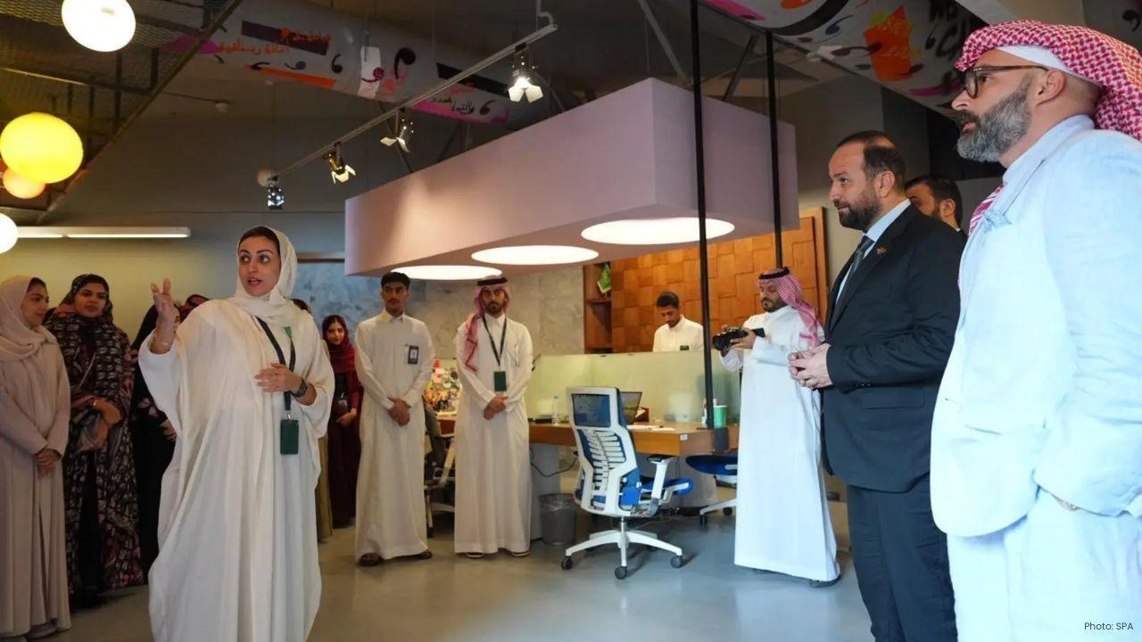 Syrian Minister Visits Riyadh Media Institutions for Cooperation