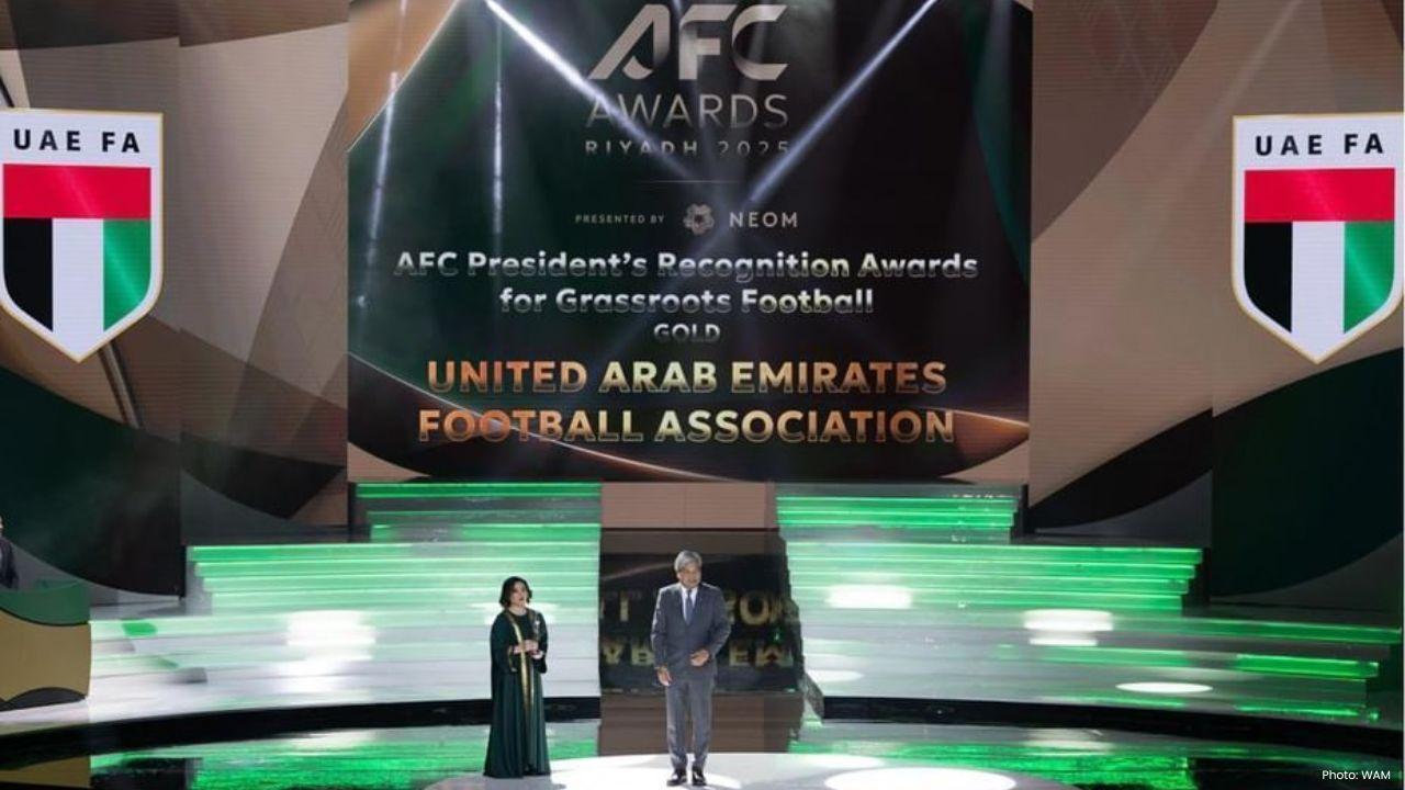 UAE Football Association Wins AFC Grassroots Gold Award