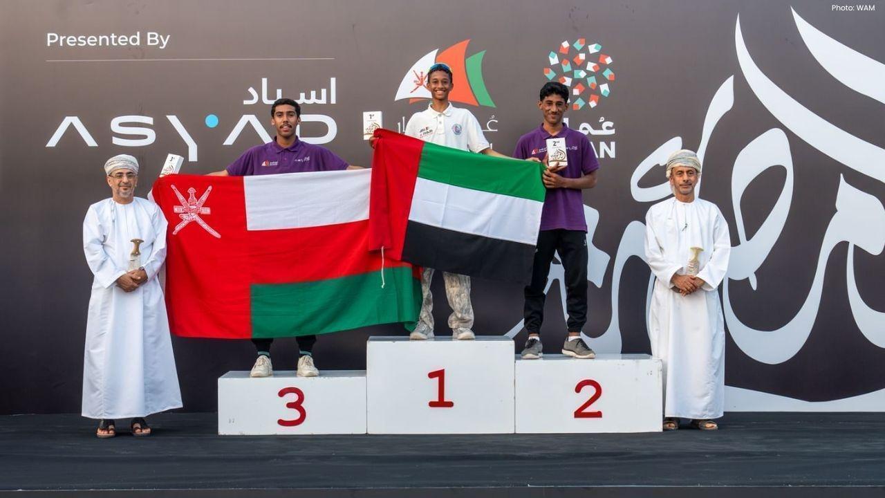 Abu Dhabi Sailing Team Medals at Mussanah Event