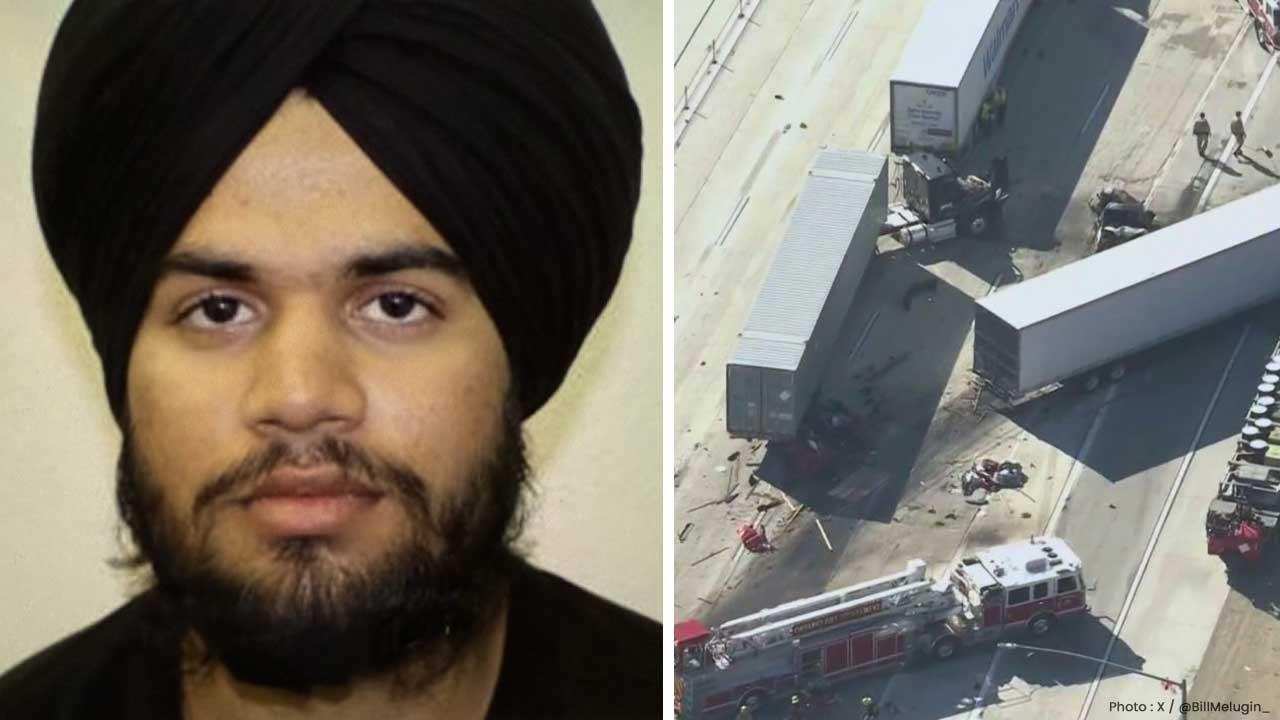 Tragic Truck Accident in California Claims Three Lives; Indian Driver Detained Tragic Truck Accident in California Claims Three Lives; Indian Driver Detained