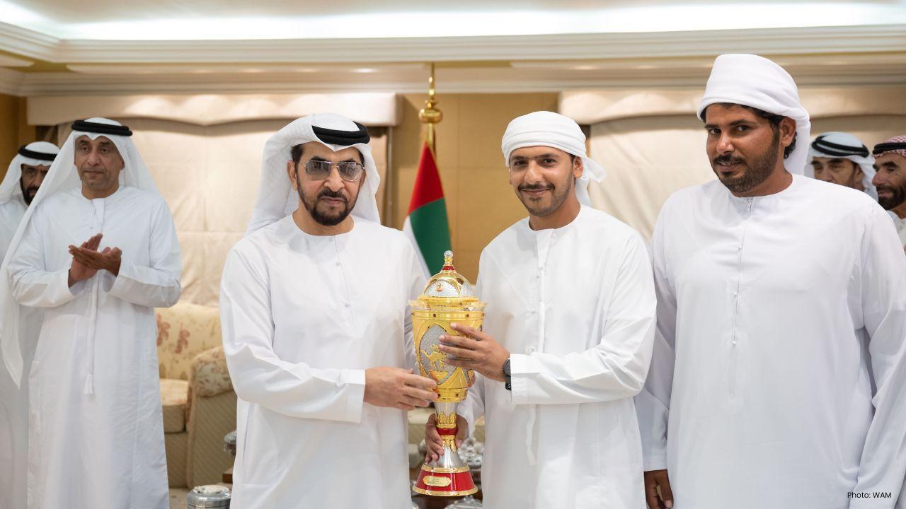 H.H. Sheikh Hamdan Attends 3rd Al Dhafra Camel Racing Festival