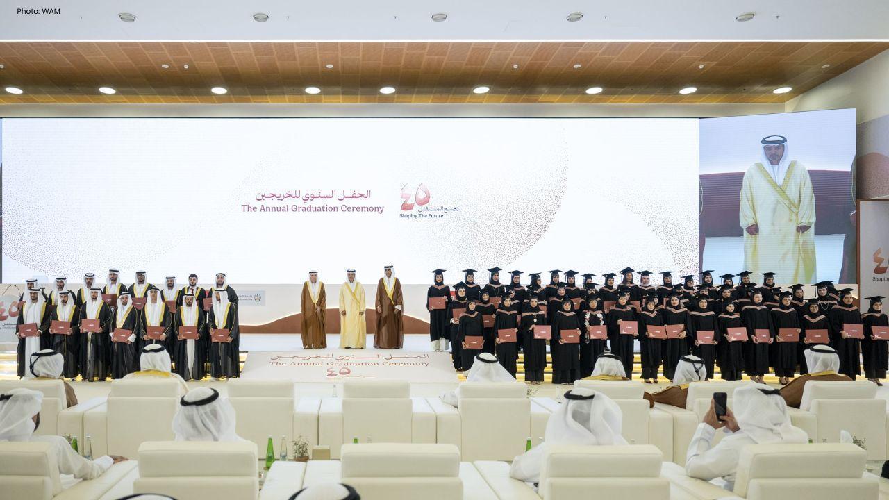 Sheikh Hazza Attends UAEU 45th Graduation Ceremony in Al Ain