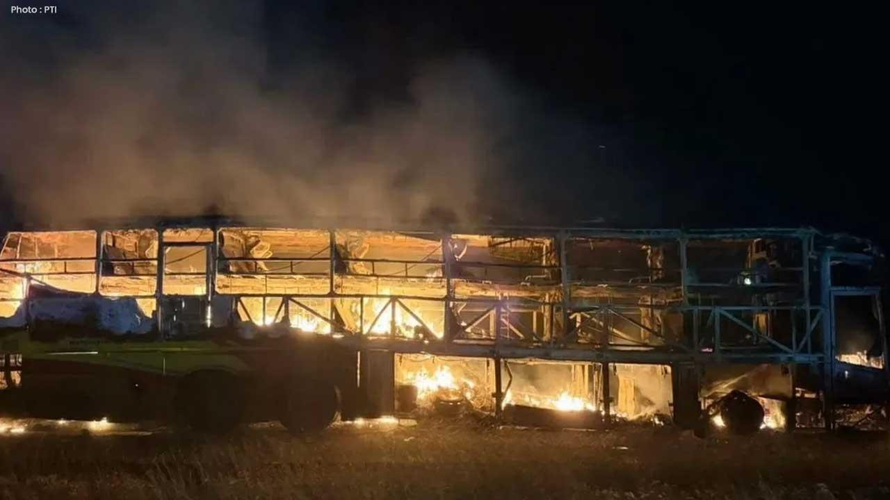 Tragic Bus Fire in Andhra Pradesh Claims 19 Lives Due to Negligence