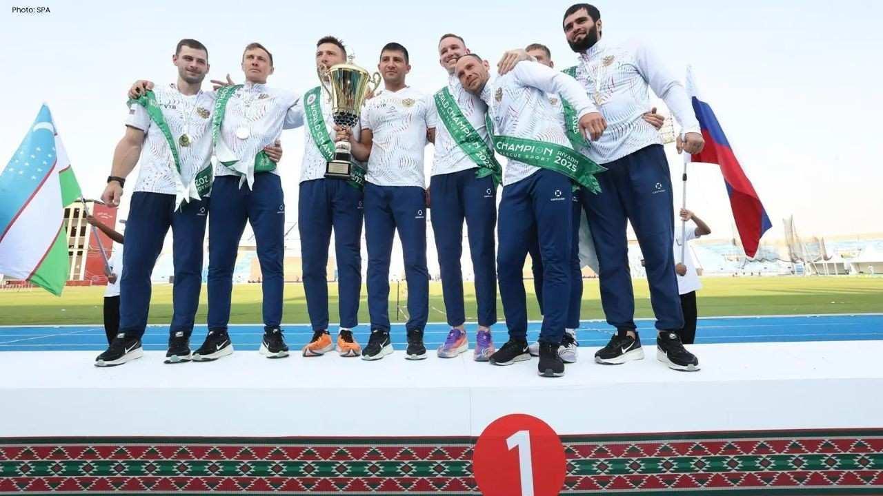 Russia, Belarus Win Firefighting Relay at Riyadh Event Russia, Belarus Win Firefighting Relay at Riyadh Event