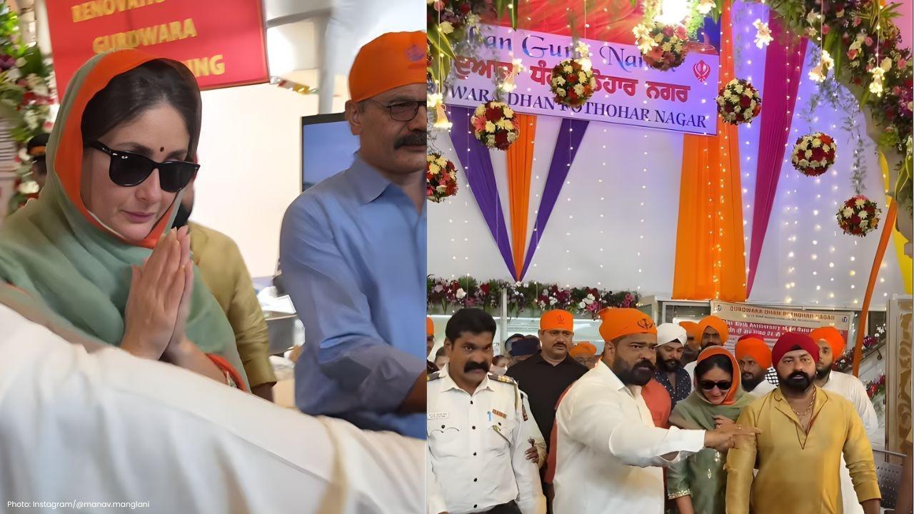 Kareena Kapoor attends Guru Nanak Jayanti at Mumbai gurdwara, later spotted dining out