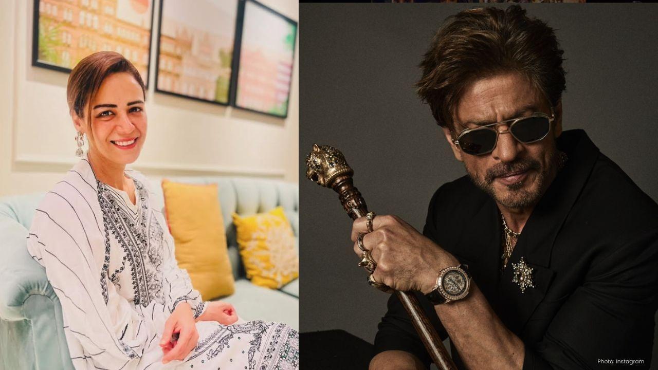 Mona Singh Shares a Light Moment with Shah Rukh Khan