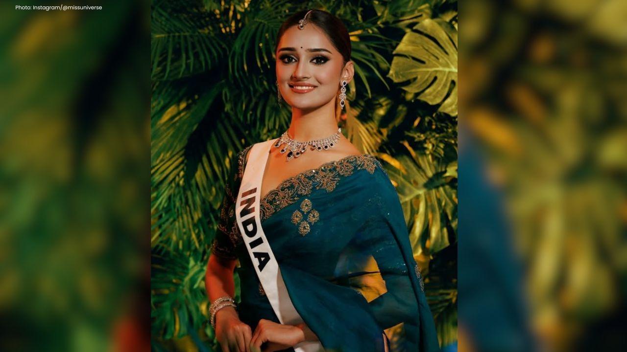 Manika Vishwakarma Dazzles in Elegant Saree at Miss Universe