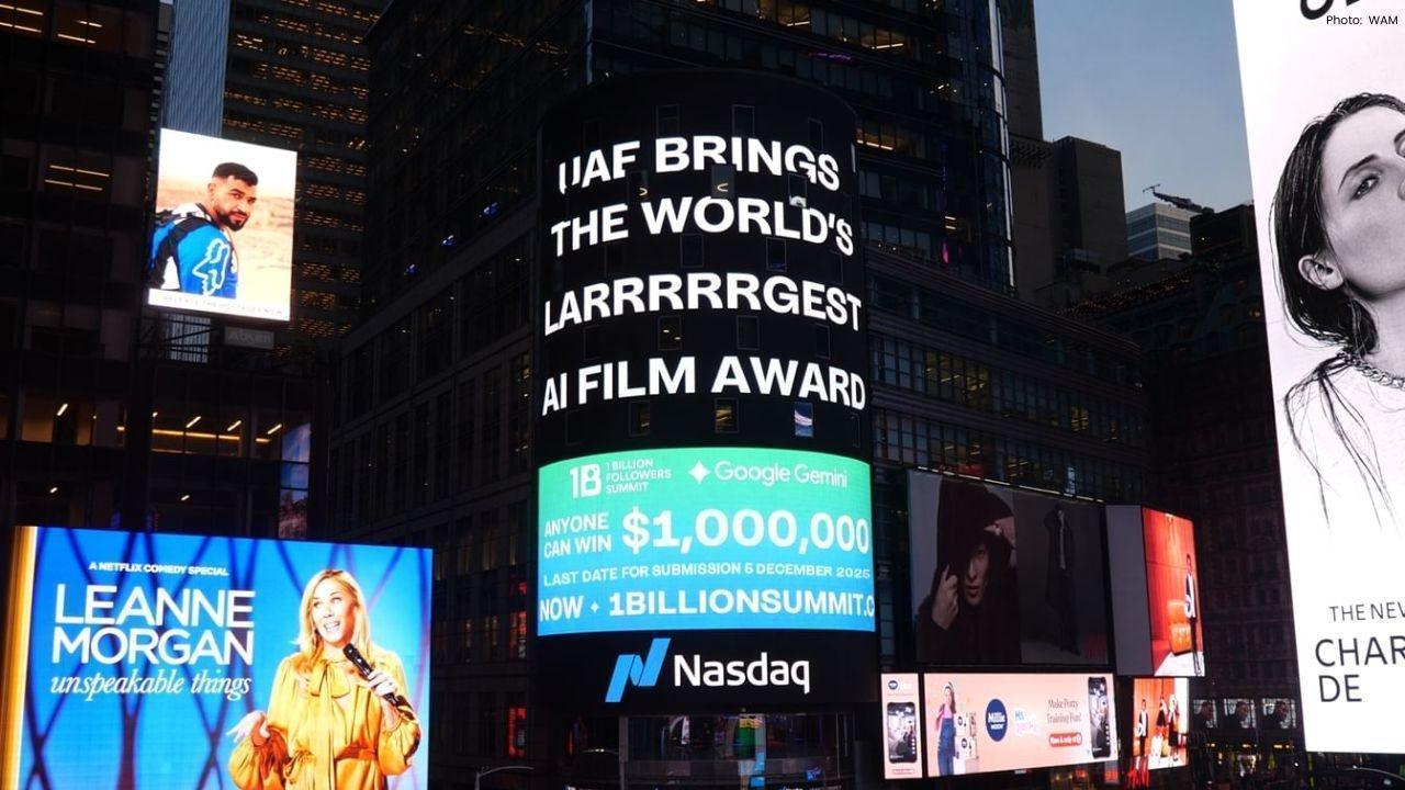 UAE Unveils $1M AI Film Award at Times Square