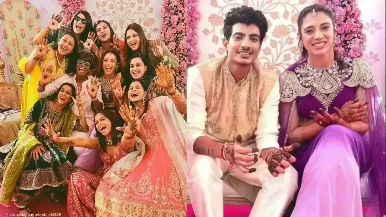 Smriti Mandhana and Palash Muchhal Celebrate Festive Pre-Wedding Events