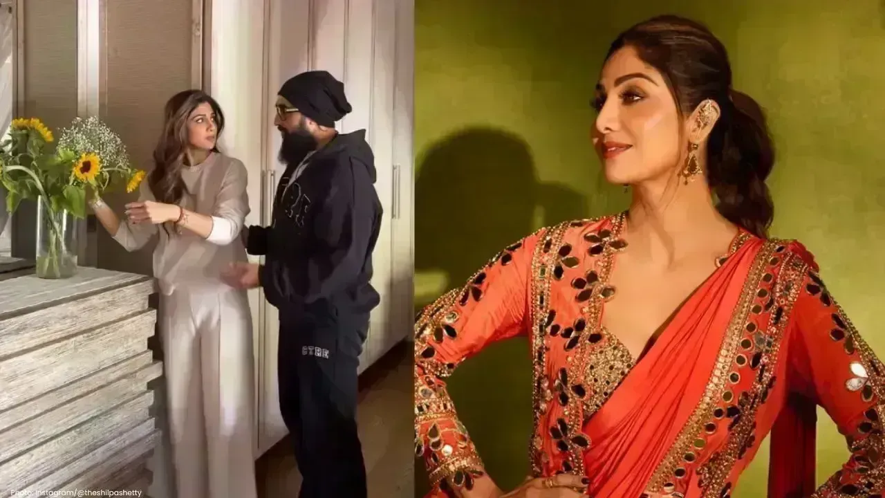 Shilpa Shetty and Raj Kundra Toast 16 Years Together