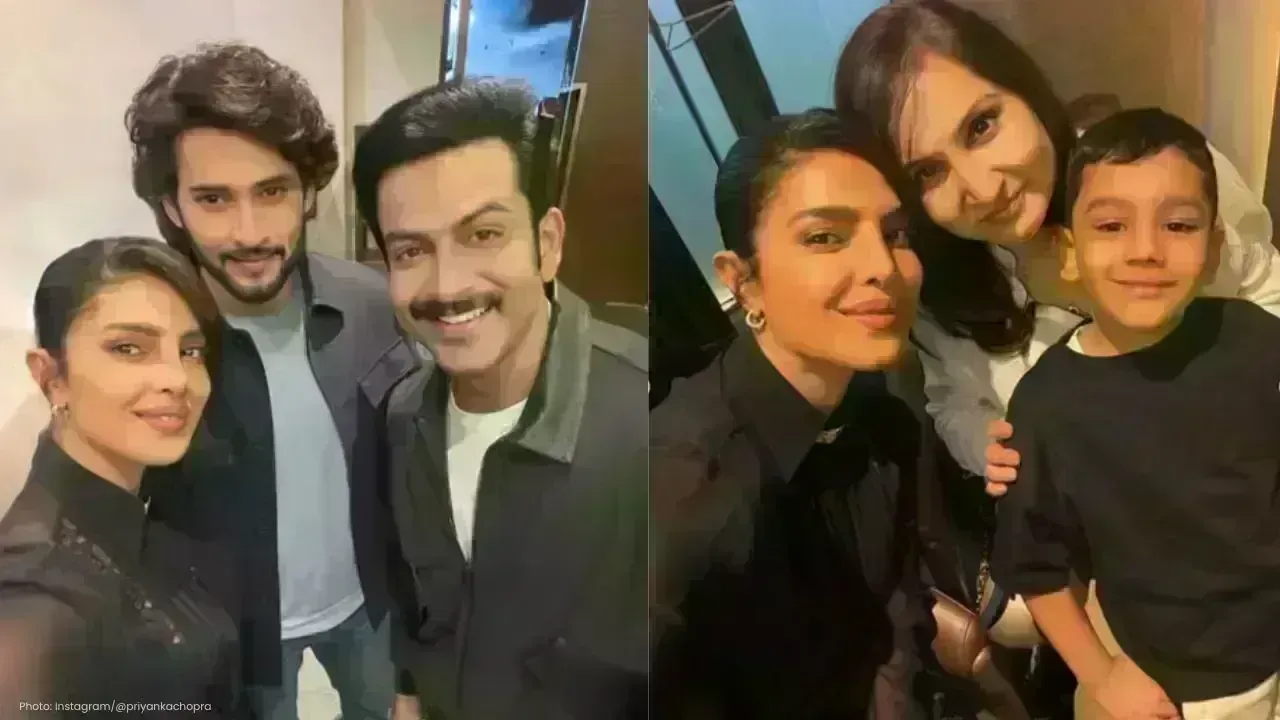 Heartwarming Moments: Priyanka Chopra with Rajamouli’s Family on Set