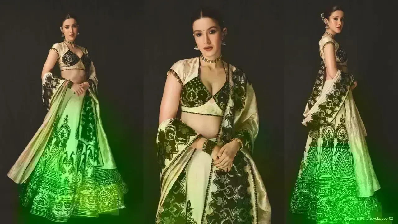 Shanaya Kapoor Dazzles in Timeless Retro Style for Wedding Season