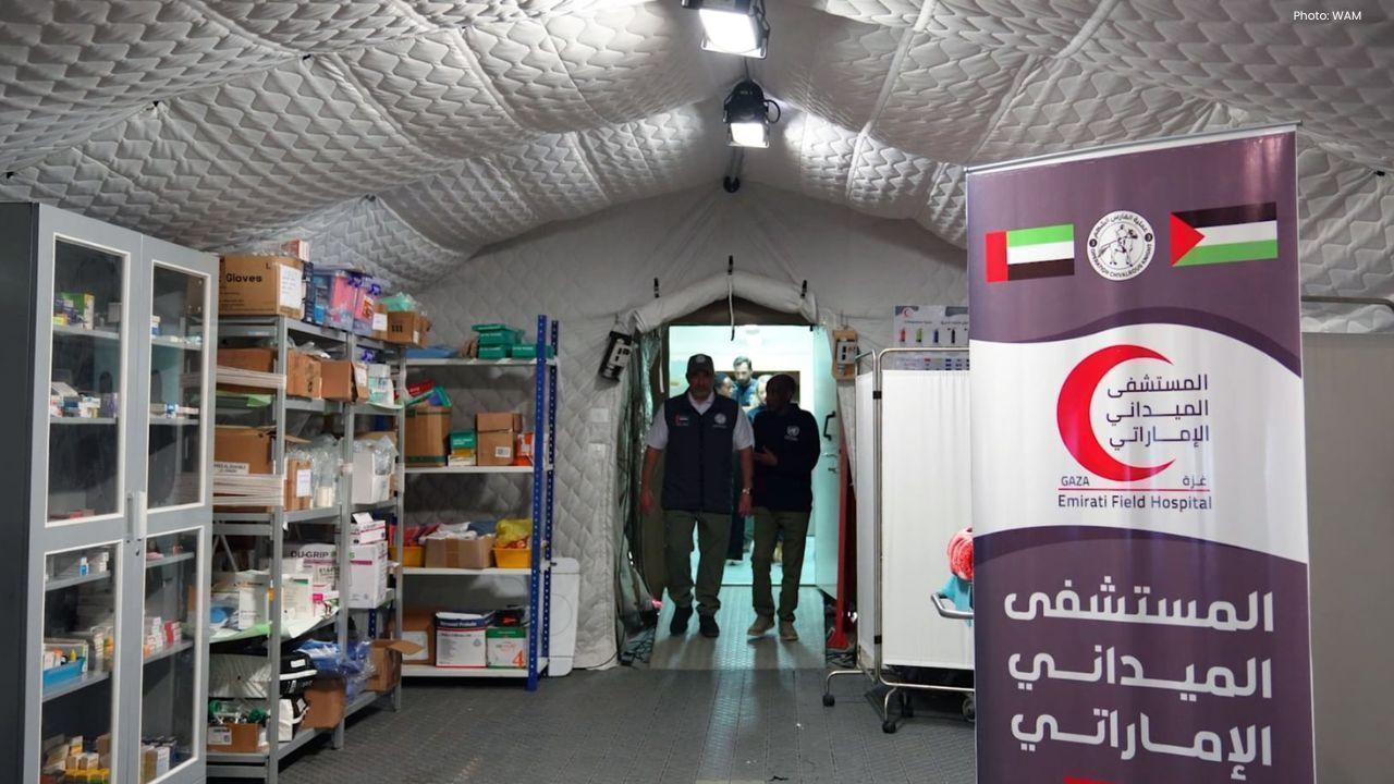 UN Delegation Reviews UAE Field Hospital and Aid Efforts in Gaza