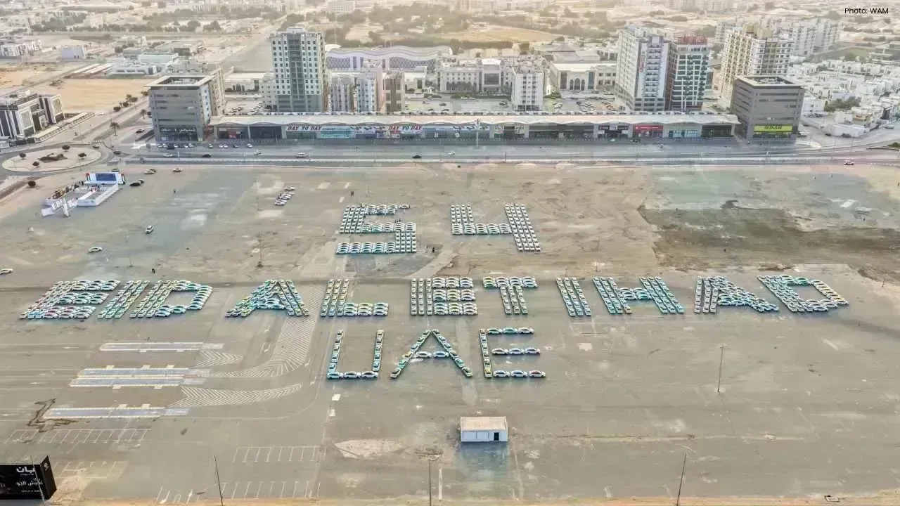 Ajman Sets Guinness Record with Largest Eid Celebration Phrase