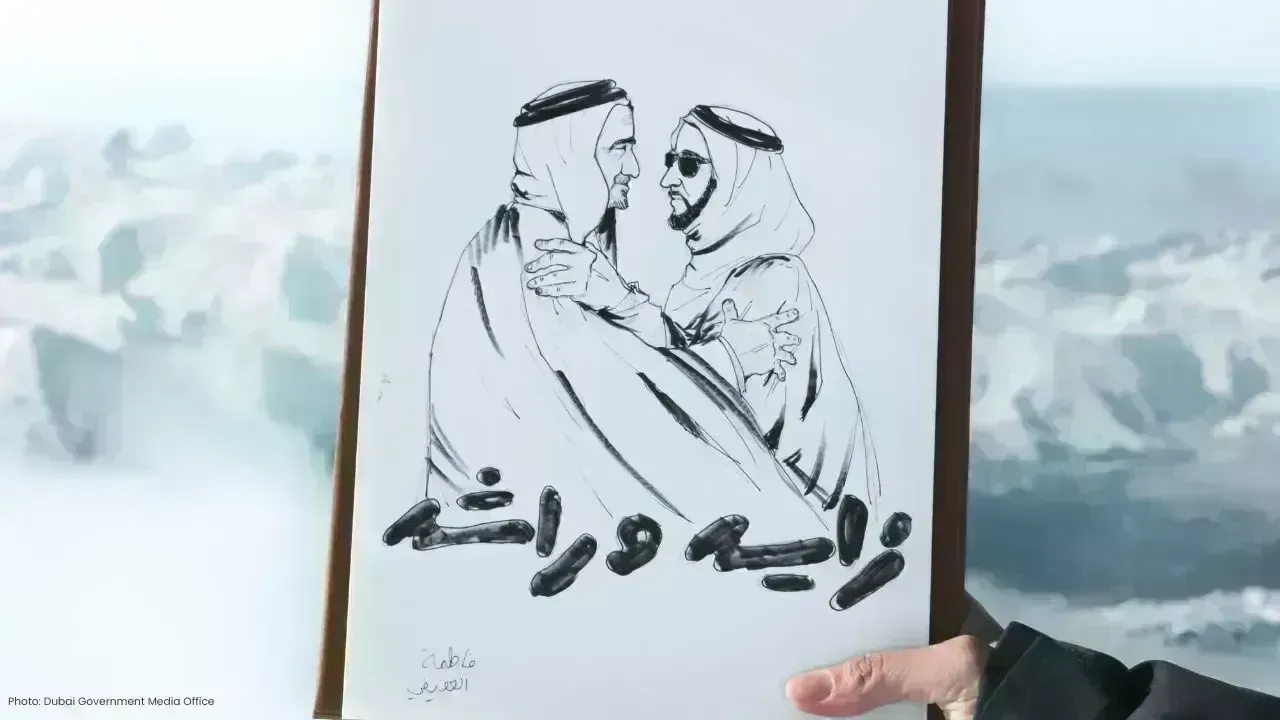 UAE Flag Hoisted in the French Alps for Eid Al Etihad