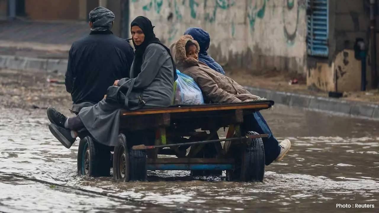 Gaza Floods Claim Infant Life as Displaced Families Encounter Dire Conditions