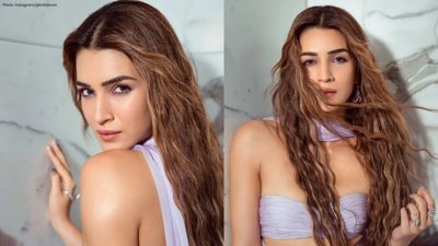Kriti Sanon Dazzles in Enchanting Lilac Gown, Redefining Festive Style