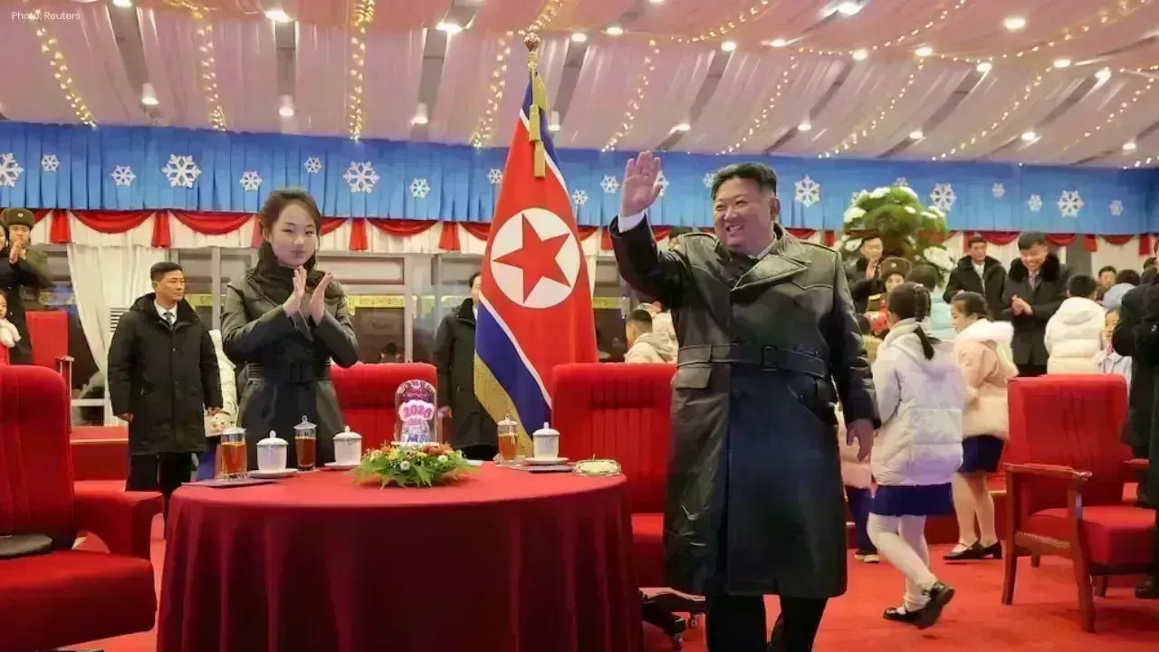 Kim Jong Un Welcomes New Year in Pyongyang with Ju Ae
