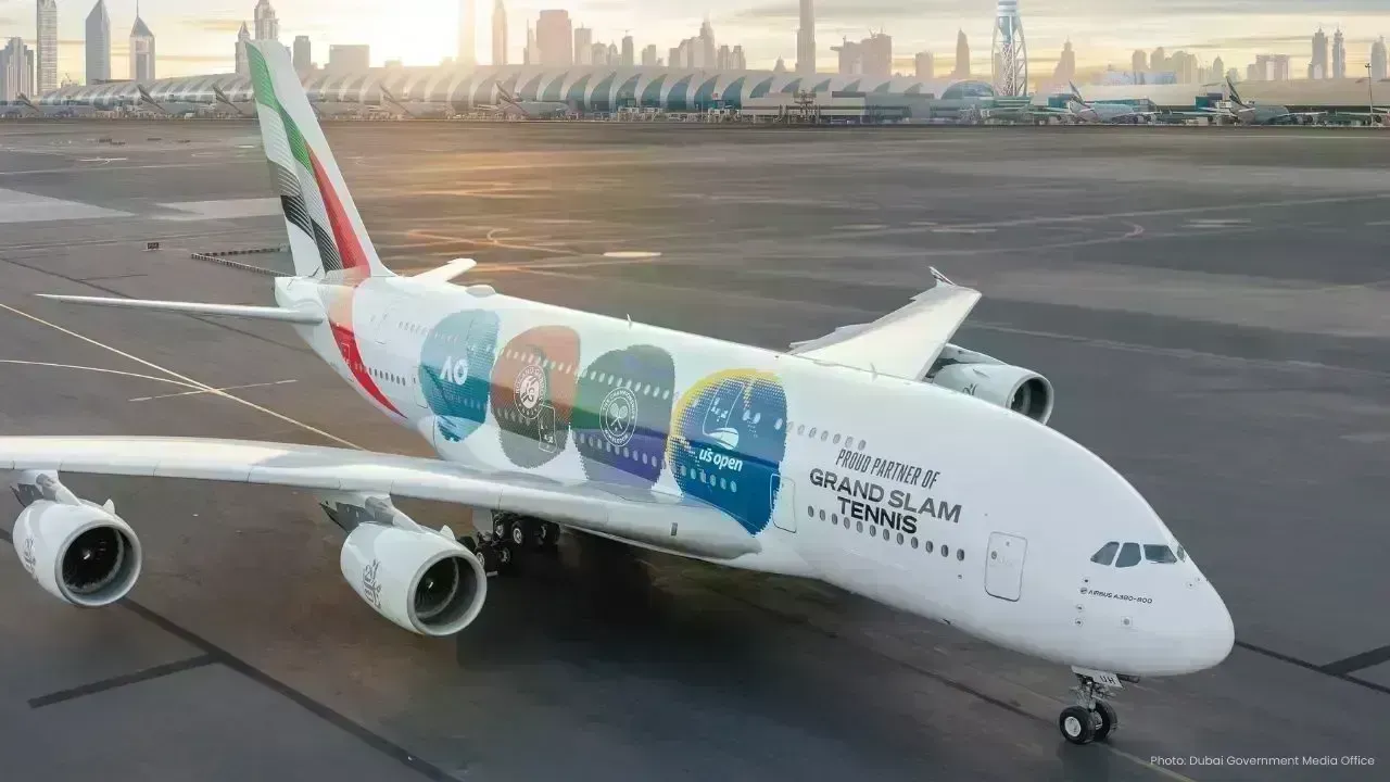 Emirates Unveils New A380 Livery Celebrating Grand Slam Events