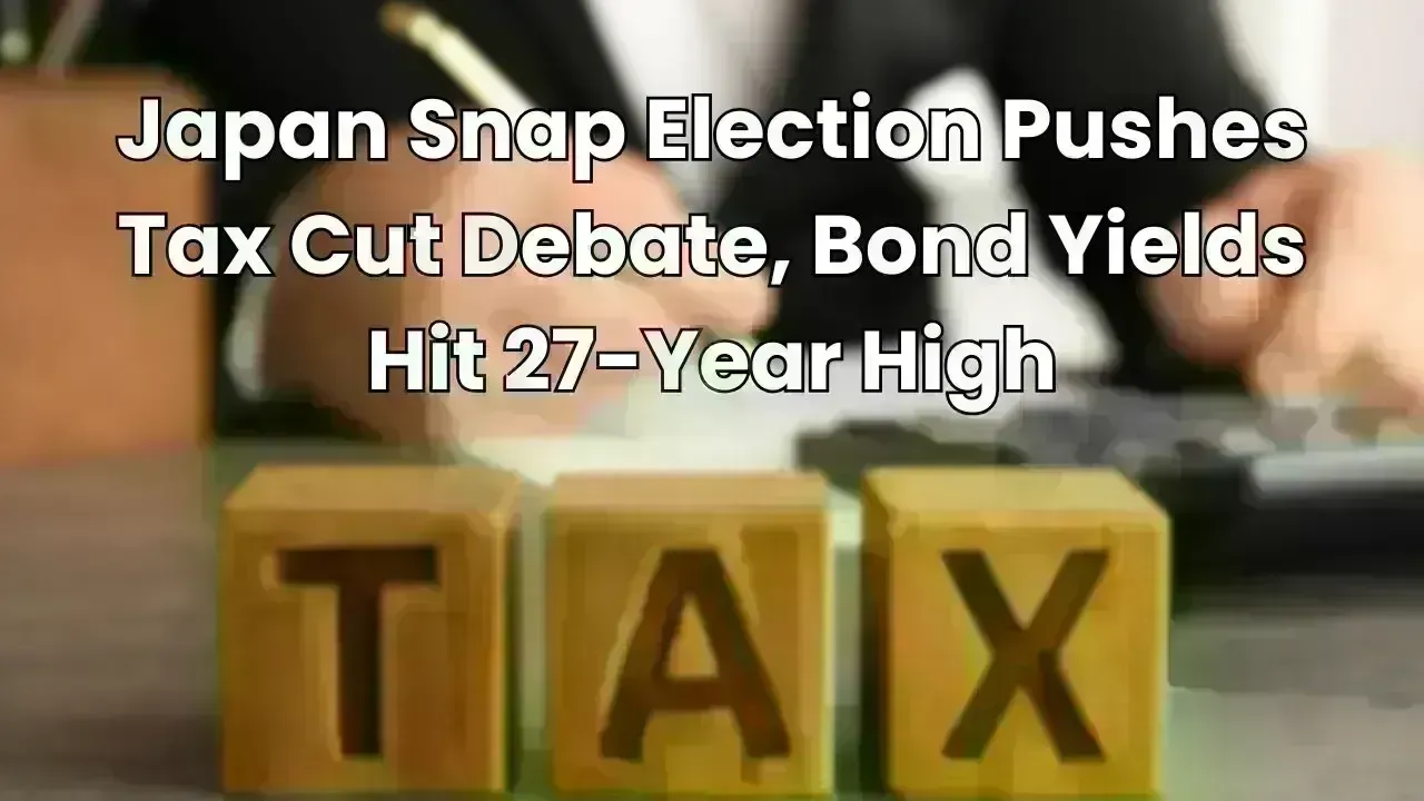 Japanese Snap Election Sparks Tax Cut Talks, Bond Yields Rise to 27-Year High