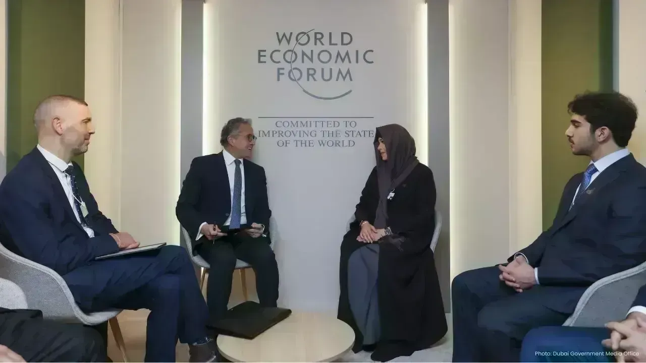 Sheikha Latifa Engages with UNESCO Director at WEF in Davos