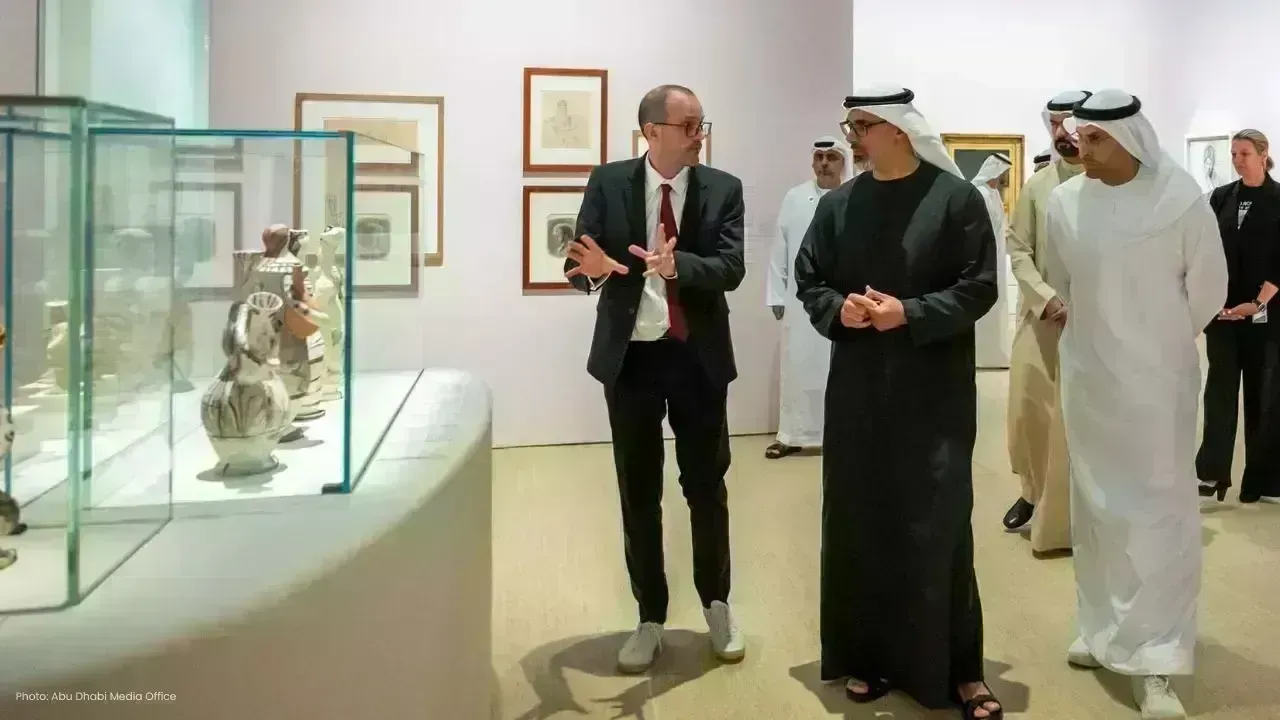 Crown Prince Sheikh Khaled Explores Art at Louvre Abu Dhabi