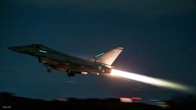 RAF Typhoon Jets Down Drones Heading to Jordan, Bahrain