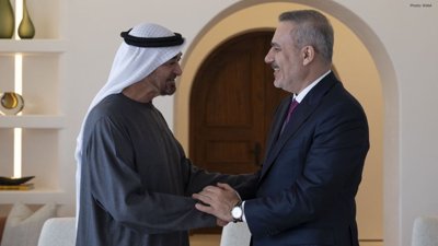 UAE President Meets Türkiye FM, Calls for Peace Talks