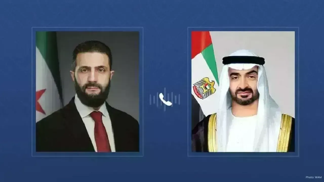 UAE, Syria Leaders Discuss Ties, Regional Security Issues