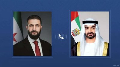 UAE, Syria Leaders Discuss Ties, Regional Security Issues