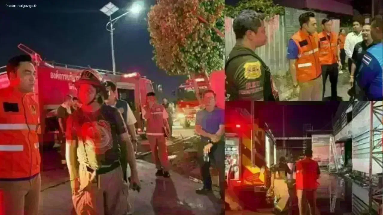 Deputy Minister Inspects Fire Incident at Bangna Factory