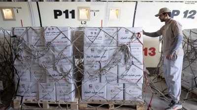 UAE Humanitarian Flight Brings 100 Tonnes of Food to Gaza Through Egypt
