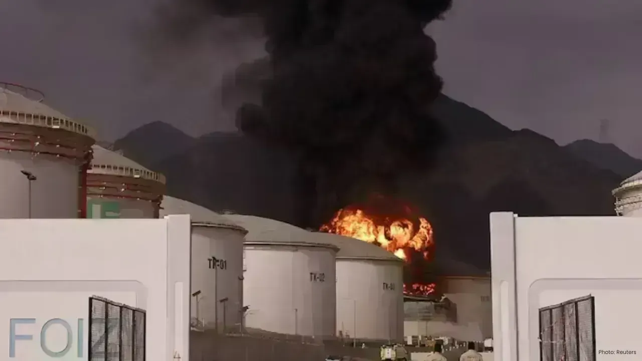 India Denounces Iran's Assault on UAE Oil Facility, Three Indians Injured