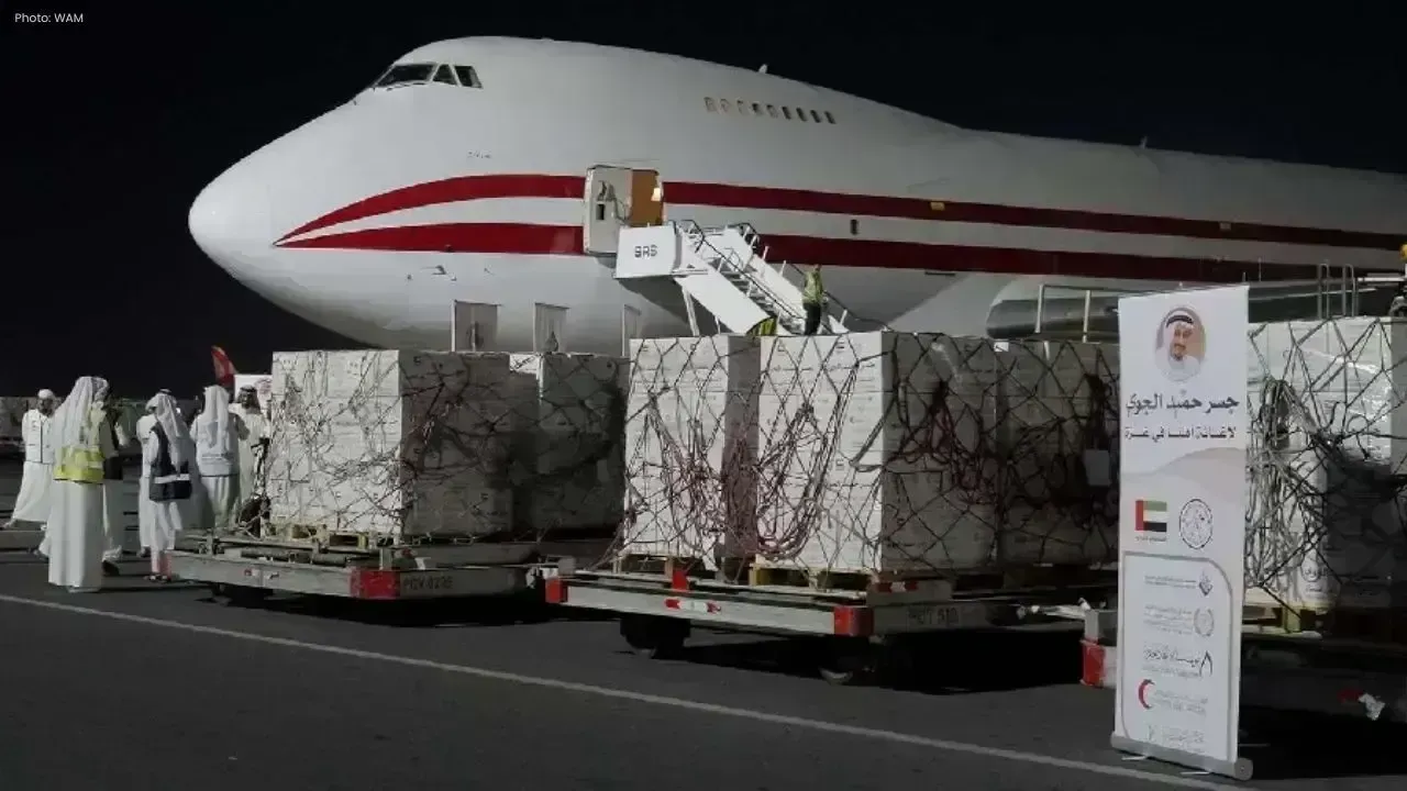 Gaza Receives 600 Tonnes of Aid from UAE's Humaid Air Bridge
