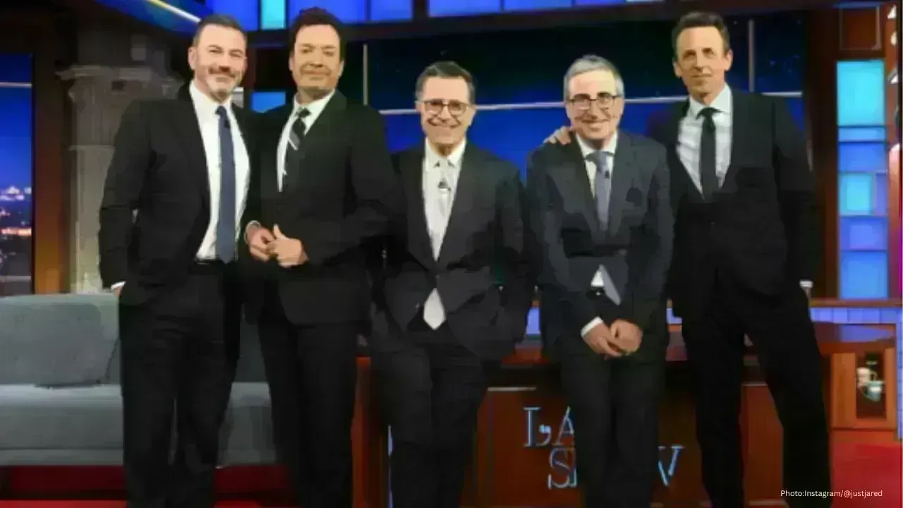 Late-Night Hosts Roast Trump on Colbert's Show