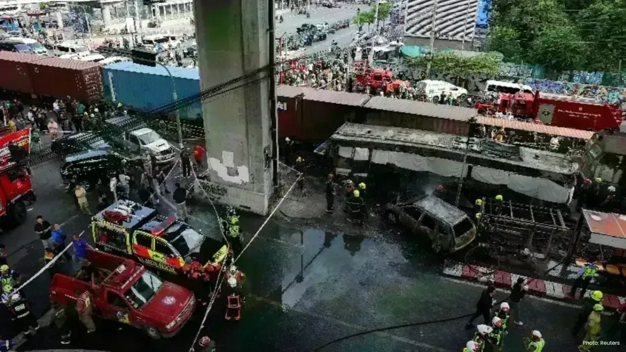Fatal Train-Bus Collision in Bangkok Claims 8 Lives, Over 20 Injured