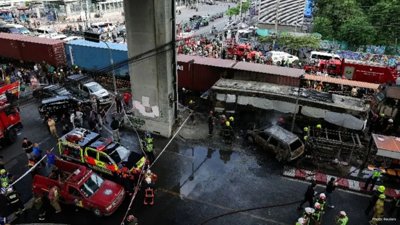 Fatal Train-Bus Collision in Bangkok Claims 8 Lives, Over 20 Injured