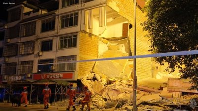 Evacuations Prompted by Earthquake in Guangxi, China