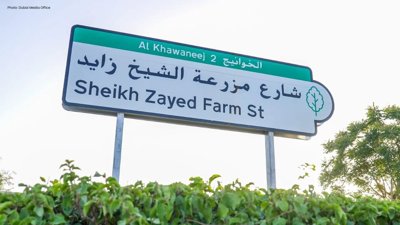 Al Faghi Street Transformed into Sheikh Zayed Farm Street