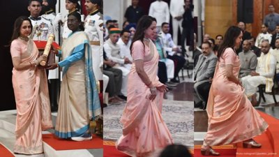 Hema Malini Honors Dharmendra at Padma Awards 2026