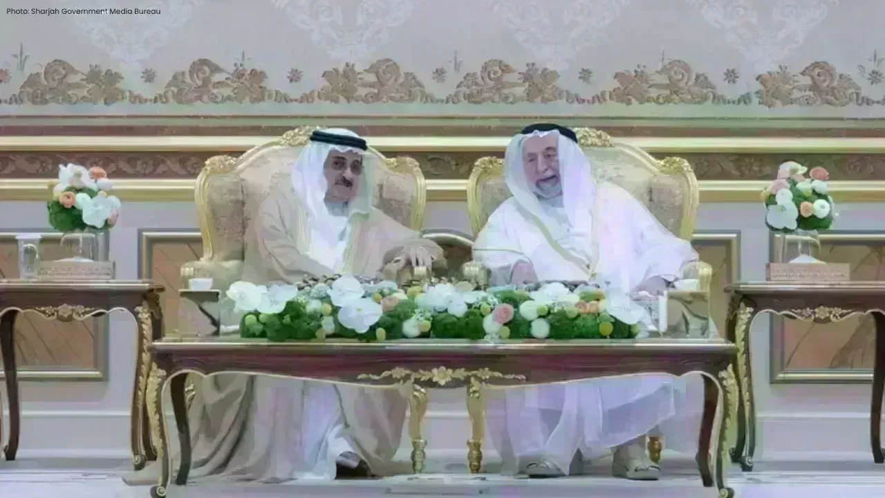 Eid Al Adha Greetings Offered to Sharjah Ruler at Al Badi Palace