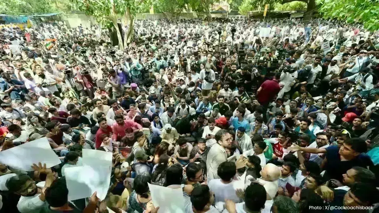 CJP Holds Protest at Jantar Mantar, Calls for Dharmendra Pradhan's Resignation