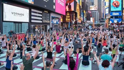 Baba Ramdev to Guide Yoga Day Celebrations in Times Square